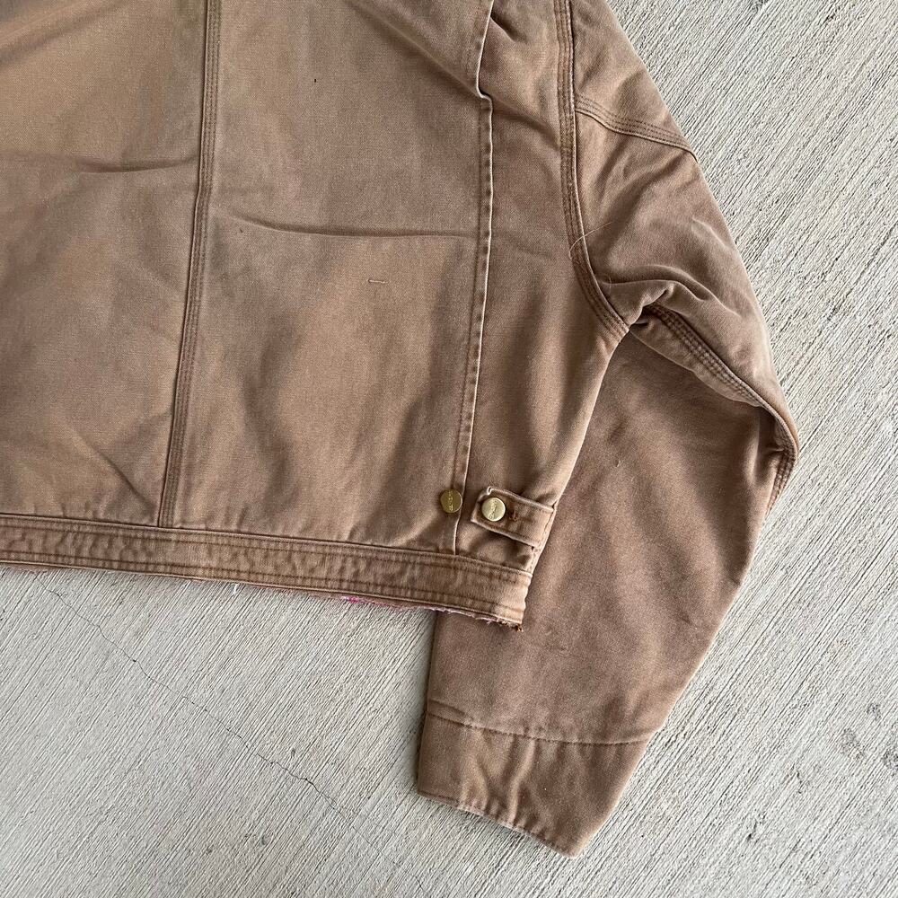 Carhartt brown cropped Detroit style work wear jacket - Picture 8 of 8